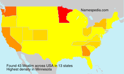 Surname Moalim in USA Surname Moalim in USA