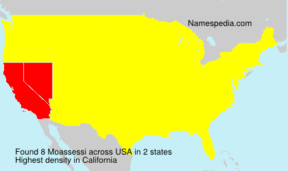 Surname Moassessi in USA Surname Moassessi in USA