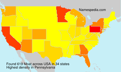 Surname Moat in USA Surname Moat in USA
