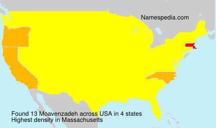 Surname Moavenzadeh in USA Surname Moavenzadeh in USA