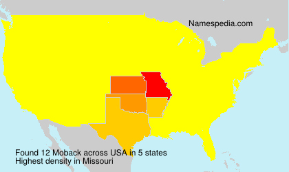 Surname Moback in USA
