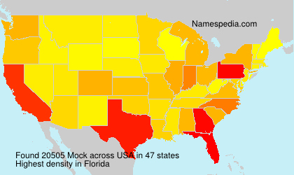 Surname Mock in USA Surname Mock in USA