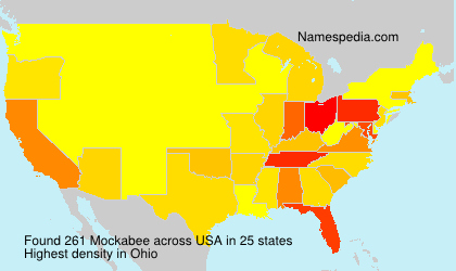 Surname Mockabee in USA Surname Mockabee in USA