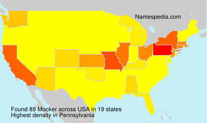 Surname Mocker in USA Surname Mocker in USA
