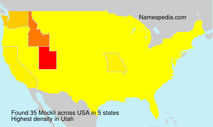 Surname Mockli in USA Surname Mockli in USA