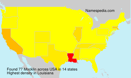 Surname Mocklin in USA Surname Mocklin in USA