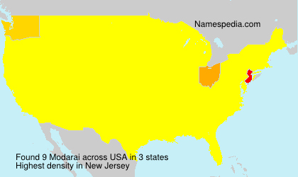 Surname Modarai in USA Surname Modarai in USA