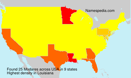 Surname Modares in USA Surname Modares in USA