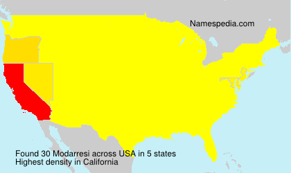 Surname Modarresi in USA Surname Modarresi in USA