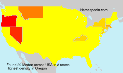 Surname Modee in USA Surname Modee in USA