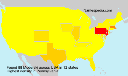 Surname Moderski in USA Surname Moderski in USA