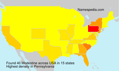 Surname Modestine in USA Surname Modestine in USA