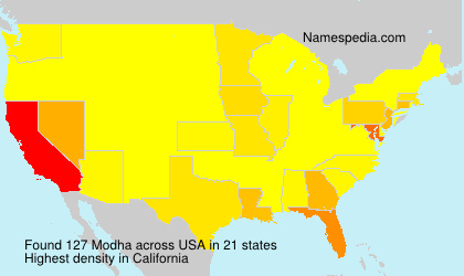 Surname Modha in USA Surname Modha in USA