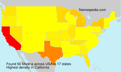 Surname Modina in USA Surname Modina in USA