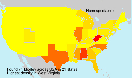 Surname Modley in USA Surname Modley in USA