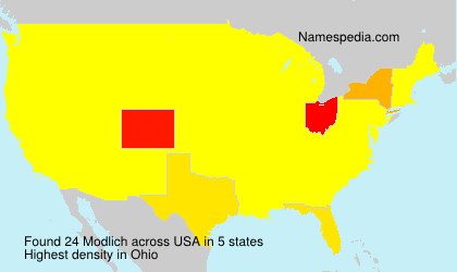 Surname Modlich in USA Surname Modlich in USA