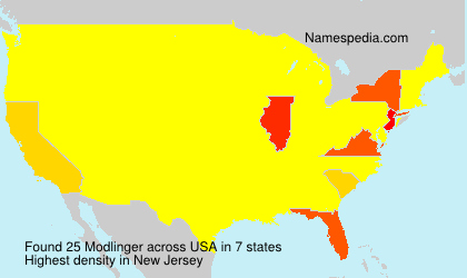 Surname Modlinger in USA Surname Modlinger in USA