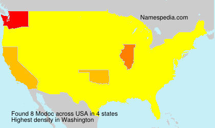 Surname Modoc in USA Surname Modoc in USA