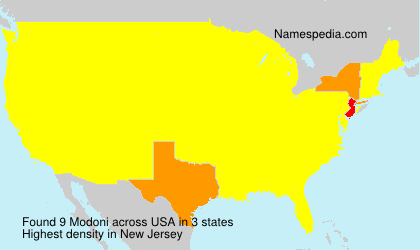 Surname Modoni in USA Surname Modoni in USA
