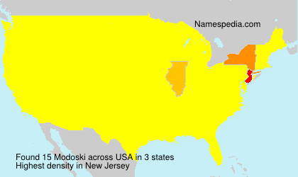 Surname Modoski in USA Surname Modoski in USA