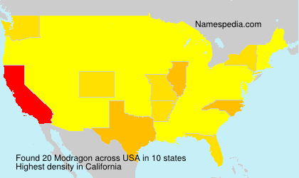 Surname Modragon in USA Surname Modragon in USA