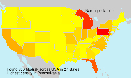 Surname Modrak in USA Surname Modrak in USA
