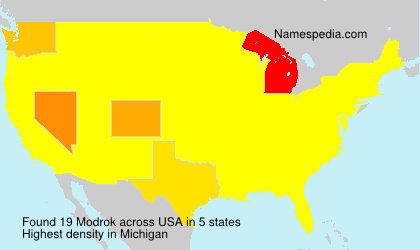 Surname Modrok in USA Surname Modrok in USA
