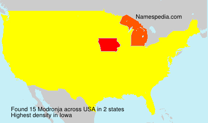 Surname Modronja in USA Surname Modronja in USA