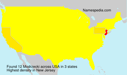 Surname Modrzecki in USA Surname Modrzecki in USA