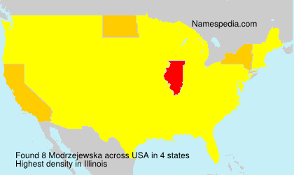 Surname Modrzejewska in USA Surname Modrzejewska in USA