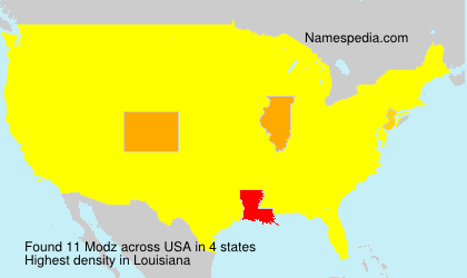 Surname Modz in USA Surname Modz in USA