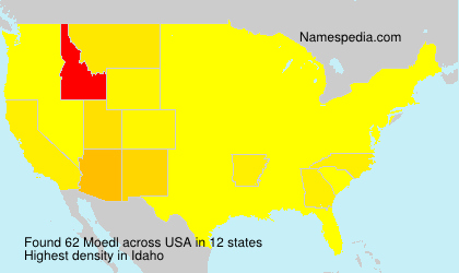 Surname Moedl in USA Surname Moedl in USA