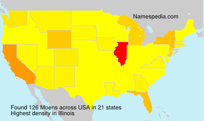 Surname Moens in USA Surname Moens in USA