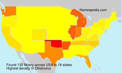 Surname Moery in USA Surname Moery in USA
