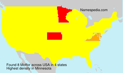 Surname Moffor in USA Surname Moffor in USA
