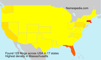 Surname Moge in USA Surname Moge in USA