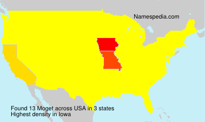 Surname Moget in USA Surname Moget in USA