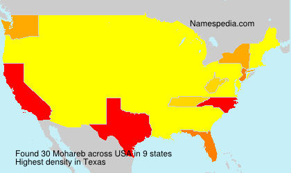 Surname Mohareb in USA Surname Mohareb in USA