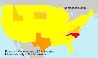 Surname Mohe in USA Surname Mohe in USA