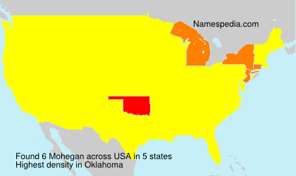 Surname Mohegan in USA Surname Mohegan in USA