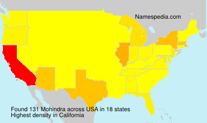 Surname Mohindra in USA Surname Mohindra in USA