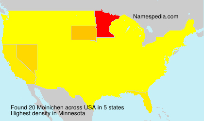 Surname Moinichen in USA Surname Moinichen in USA