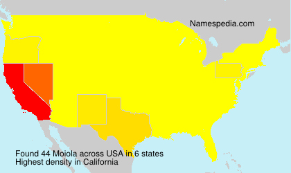 Surname Moiola in USA Surname Moiola in USA