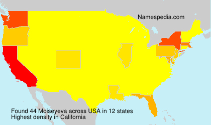 Surname Moiseyeva in USA Surname Moiseyeva in USA