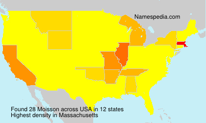 Surname Moisson in USA Surname Moisson in USA