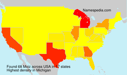 Surname Moiz in USA Surname Moiz in USA