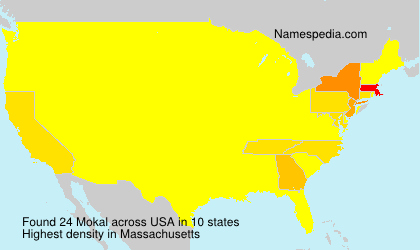 Surname Mokal in USA Surname Mokal in USA