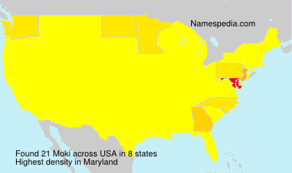 Surname Moki in USA Surname Moki in USA