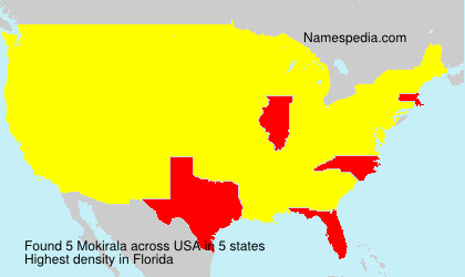 Surname Mokirala in USA Surname Mokirala in USA