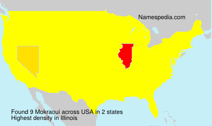Surname Mokraoui in USA Surname Mokraoui in USA